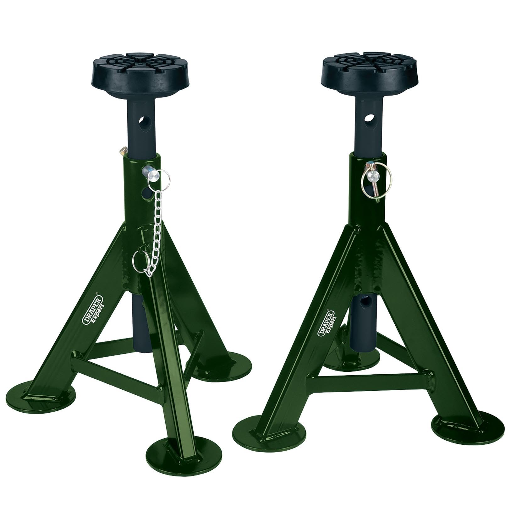 Draper 04339 Expert Expert Axle Stands, 3 Tonne, Green (Pair)