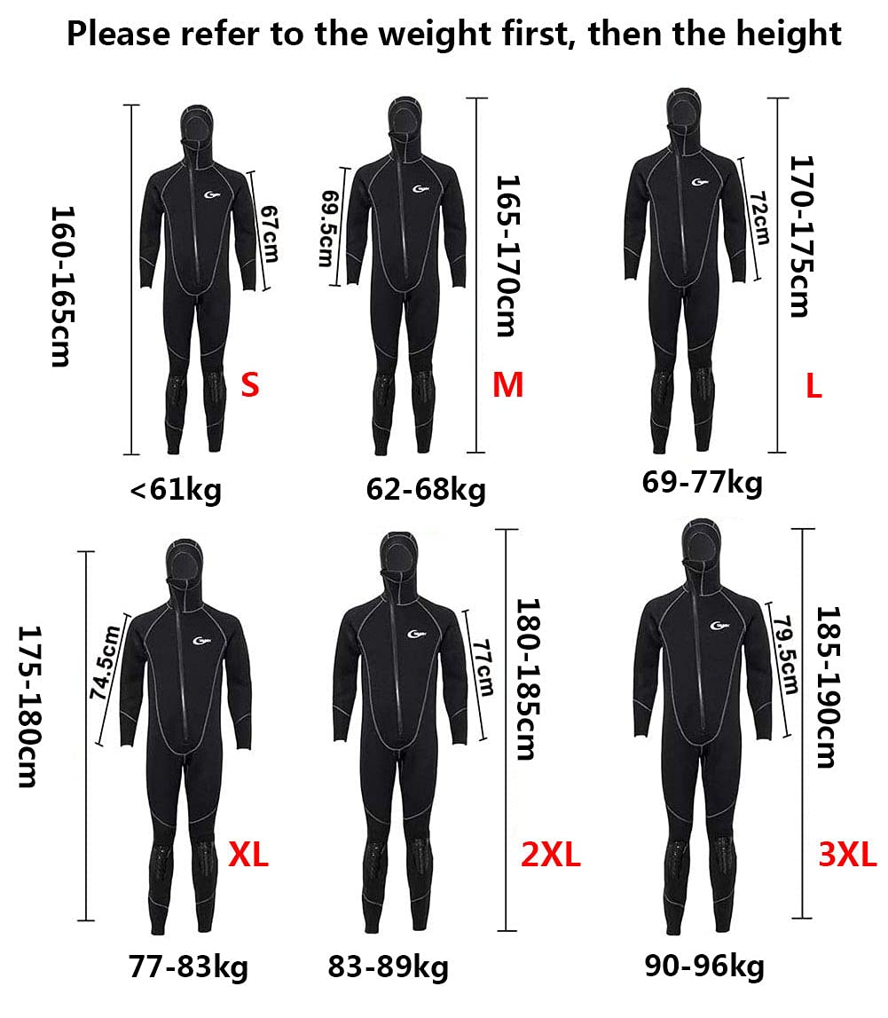 Ultra Stretch 3Mm Muta in Neoprene, Inverno Caldo Frontale Con Zip Full Body Scafandro Per Uomo Snorkeling Scuba Diving Nuoto Surf