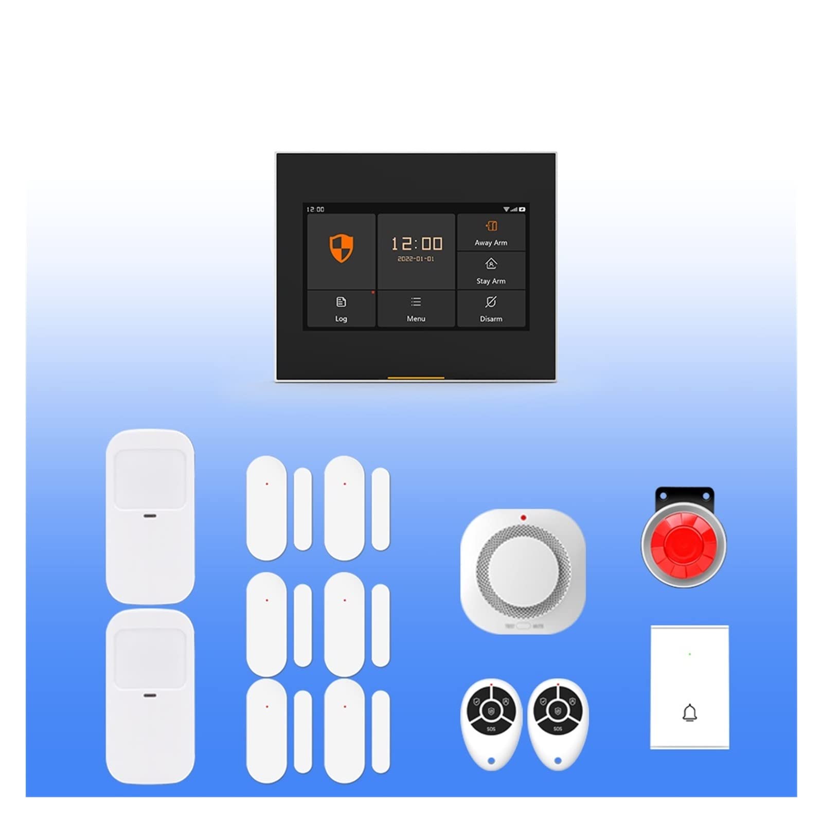 WiFi gsm Sistema de Alarma antirrobo inalámbrico de Tuya for cámara doméstica Inteligente Pir Kit de Alarma de Seguridad del Sensor del Sensor de Movimiento de Movimiento Aplicación Control(4)