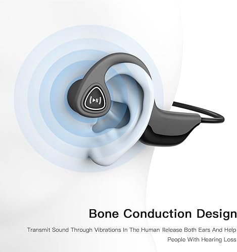 Miniatura 5 de swimaudios Auriculares Bluetooth de conducción ósea, auriculares de hueso de oreja abierta, auriculares de conducción inalámbricos con micrófono