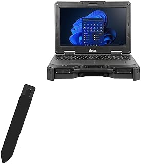 BoxWave Stylus Pouch Compatible with Getac X600 Pro - Stylus PortaPouch, Stylus Holder Carrier Portable Self-Adhesive for Getac X600 Pro - Jet Black