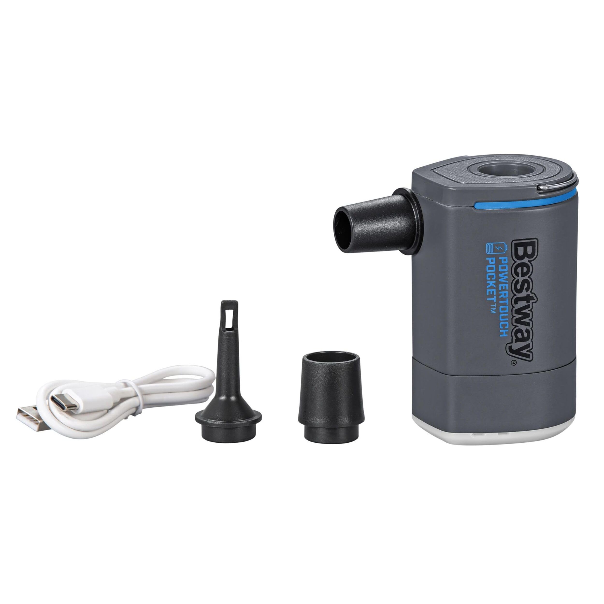 Bestway PowerTouch Pocket Rechargeable Electric Air Pump, Lightweight, Portable with USB Charging