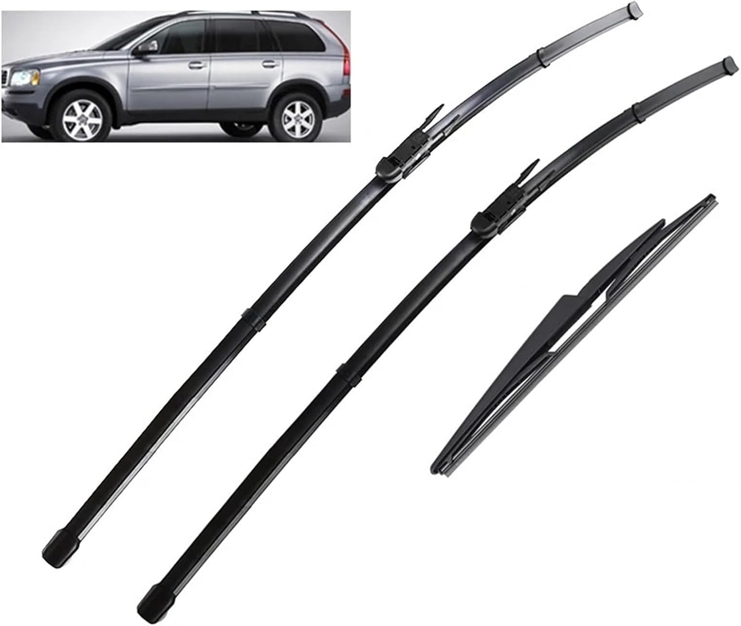 MadongJ Windshield Windscreen Wiper Blades for Volvo XC90 2004-2006, Replacement Blades All-Weather Performance Streak-Free Windshield Wipers