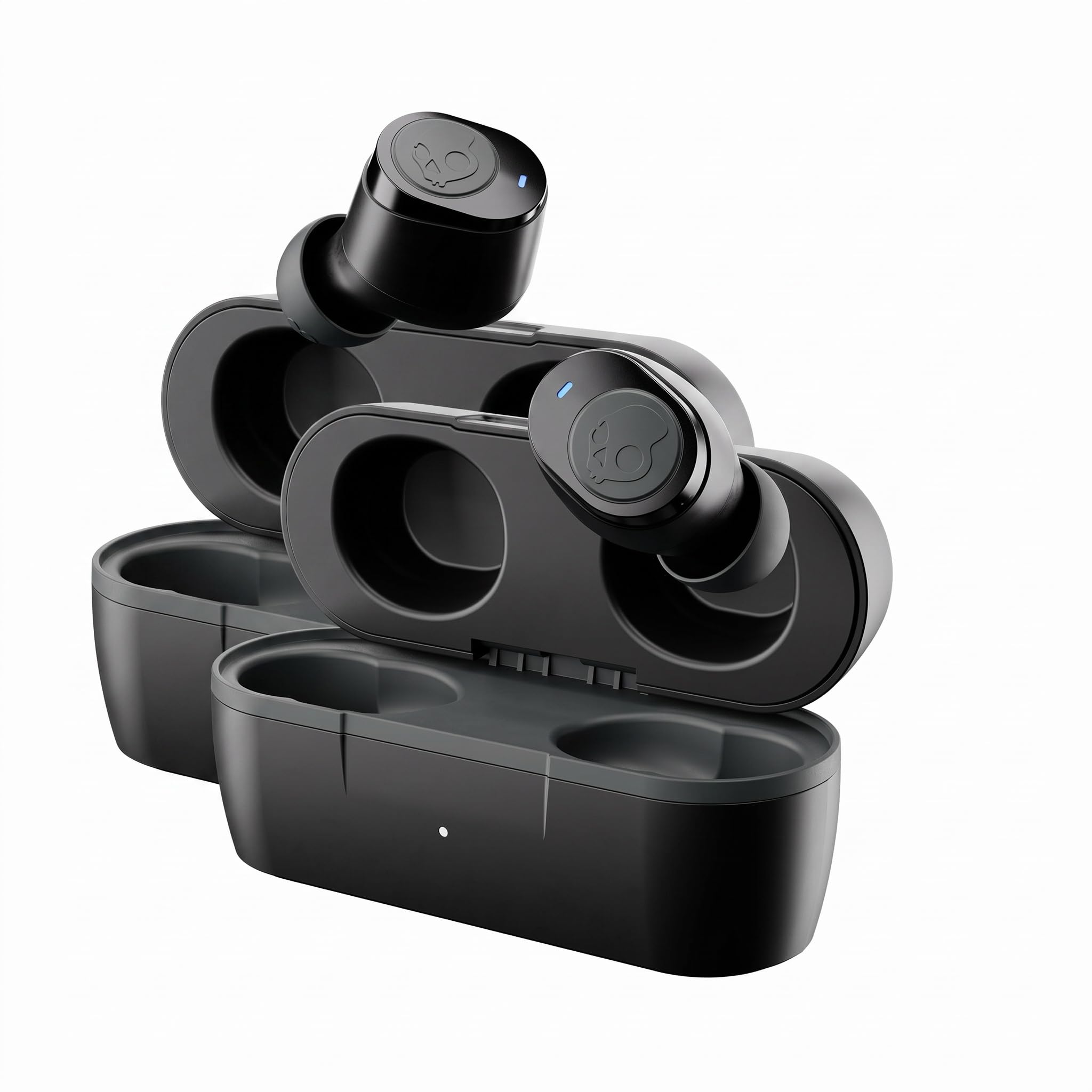Skullcandy Jib True 2 Wireless Earbuds,Bluetooth Headphones,Up to 33 Hours Battery with Charging Case,Noise Isolating Fit,Sweat and Water Resistant,Microphone for iPhone Android-True Black,(Pack of 2) True Black Jib True 2 (Pack of 2)