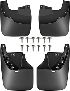 A-Premium Set of 4PCS Mud Flaps Splash Guards Mudguards Mudflaps with Hardware Compatible with Toyota Tundra 2007-2021, fits Without Fender Flares, Front and Rear (Driver and Passenger Sides)