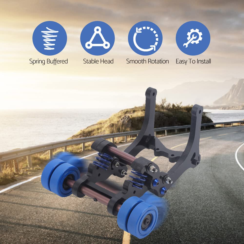 Zespół Kierownicy RC Wheelie Bar Kompatybilny z TRAXXAS X ‑ MAXX 1/5 RC Trucks(niebieski)