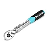 DURATECH 3/8-Inch Drive Extendable Ratchet, 90-Tooth Quick-release Ratchet Wrench with Cushion Handle & Telsecoping Locking Shaft(4 Length Adjustment: 8-1/2