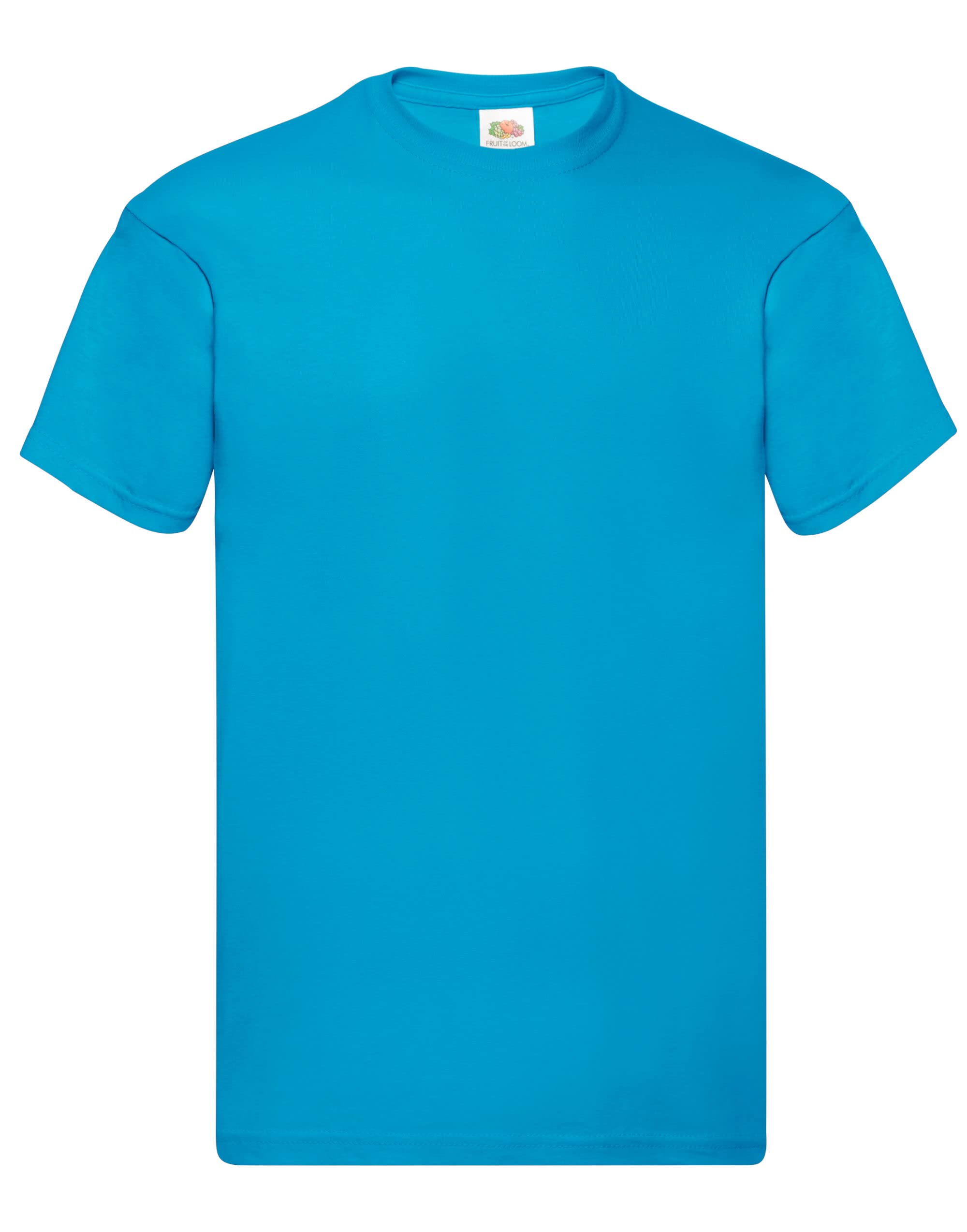 Fruit of the Loom Men's Original T. T-Shirt, Azure, XX-Large
