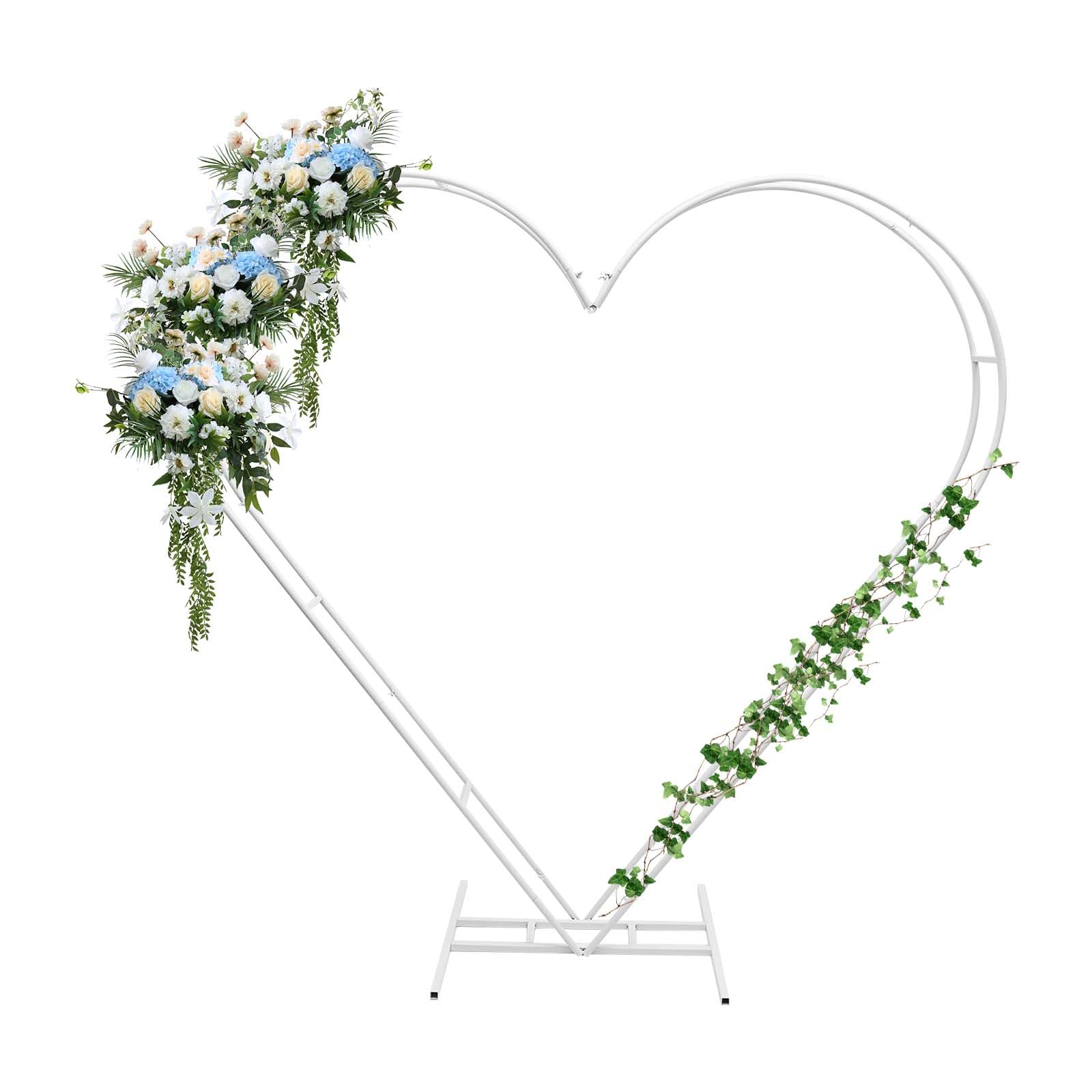 (SIMILAR ITEM) 6.7 * 6.7FT Wedding Heart Arch Stand,Heart Shape Wedding Arches Backdrop Stand with Base, Love Balloon Column Arch Frame,Modern Heart Arch Rack for Proposal, Wedding, Anniversary Party