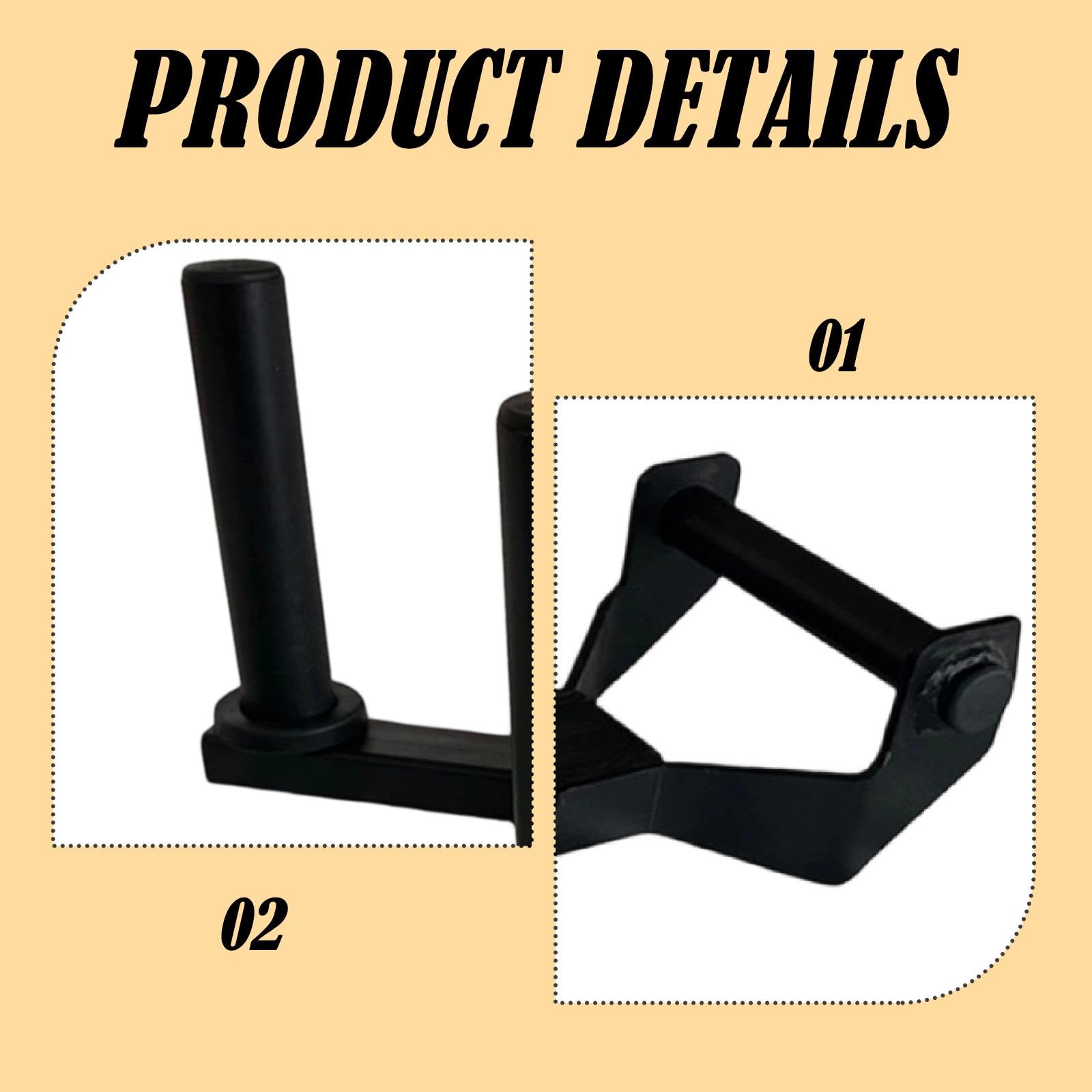 2 Piezas de Asas para Ejercicios de Levantamiento de Pesas Tipo Farmer Walk, Barra de Ejercicios, Accesorios de Fitness, Material de Acero, Adecuados, Diámetro del