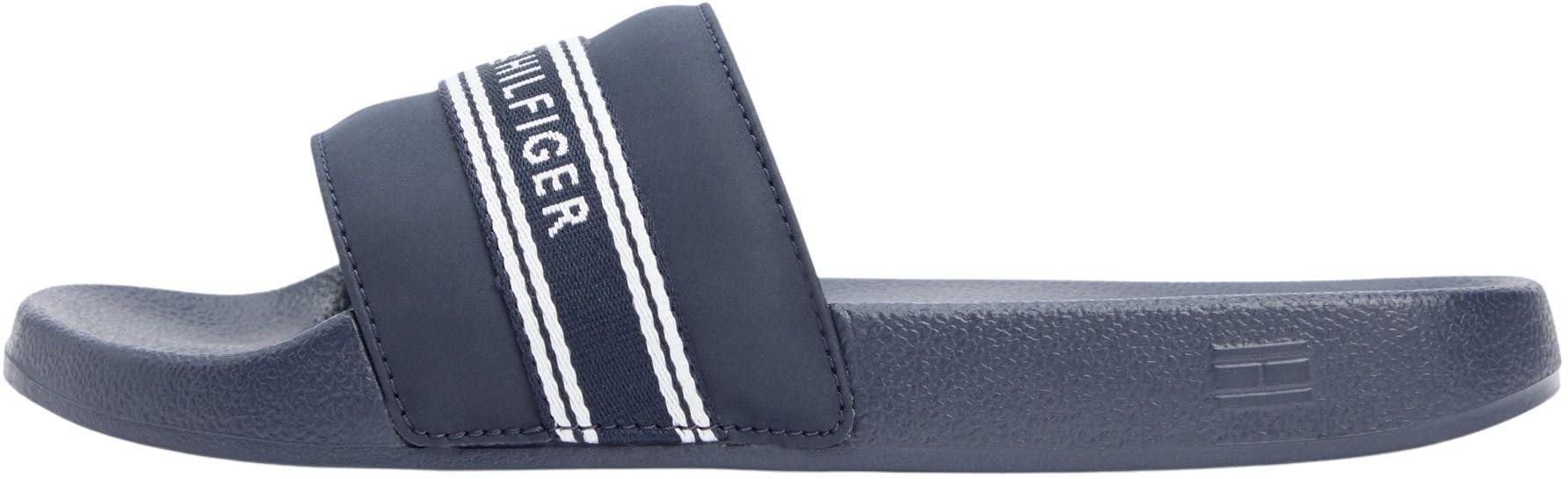 Tommy Hilfiger Women's Th Webbing Pool Slide FW0FW09359 Slides, BLUE (Space Blue), 6