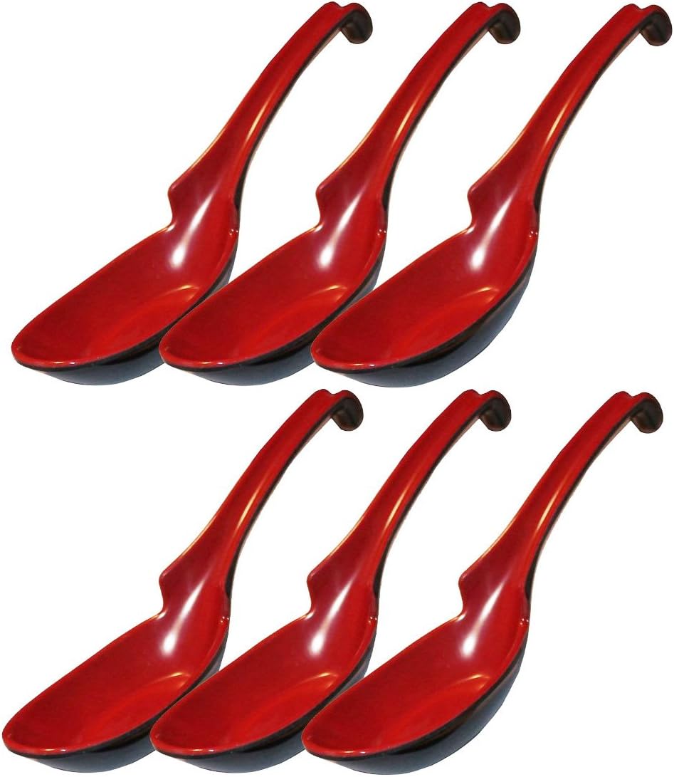 Happy Sales Melamine Soba, Rice Spoons, Chinese Won Ton