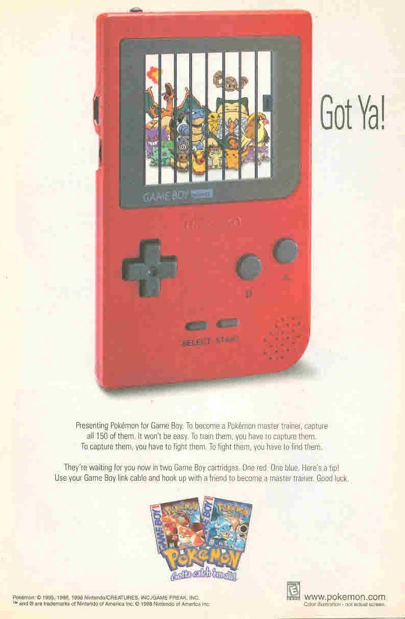 Buy Pokemon: Red Gameboy: Gotta catch 'em all! Original Photo Print Ad ...