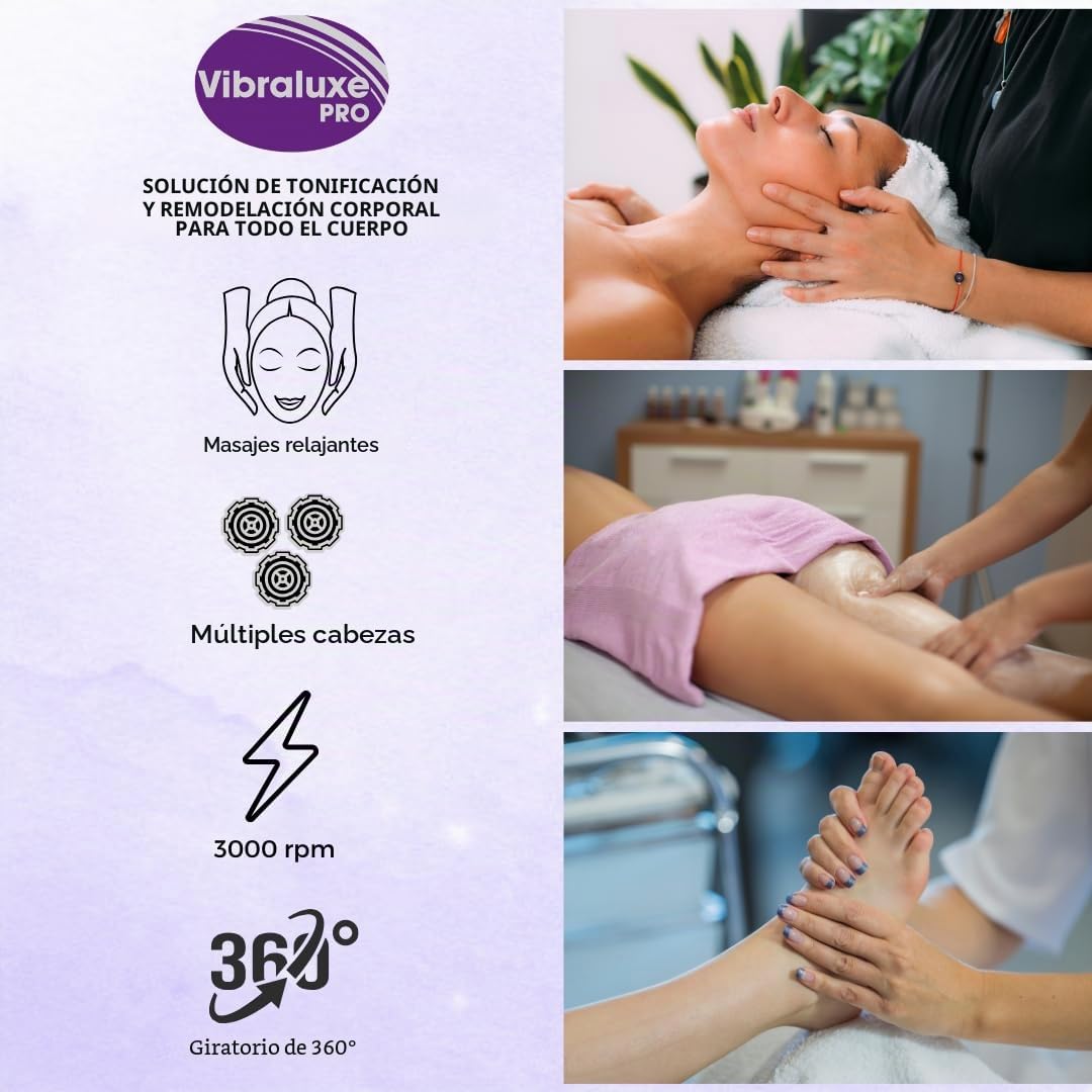 Masajeador Anticelulitico VELFORM Vibraluxe Pro (Original), masajeador corporal anticelulítico adelgazante esculpe y tonifica tu cuerpo, eléctrico, auto-masaje