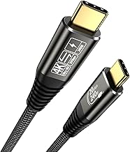 EUDOBEL USB C Kabel 2m 4K@144Hz 5K@60Hz Videokabel, 20Gbps USB-C 3.2 Datenkabel 240W 48V/5A, USB C auf USB C Kabel für Thunderbolt 4, Thunderbolt 3, iPhone 16/15, MacBook, Monitor, Switch, VR, SSD