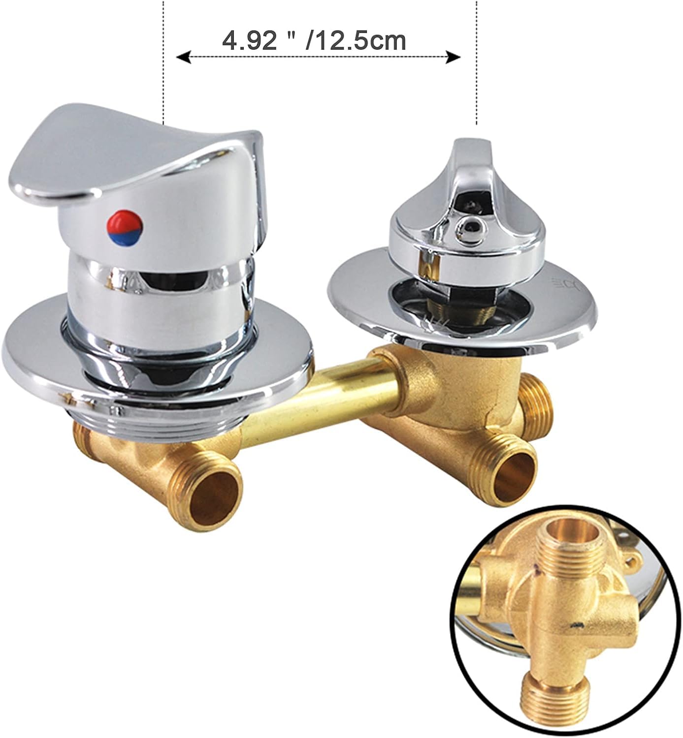 Válvula desviadora ajustable para mezclador de ducha, interruptor de control manual