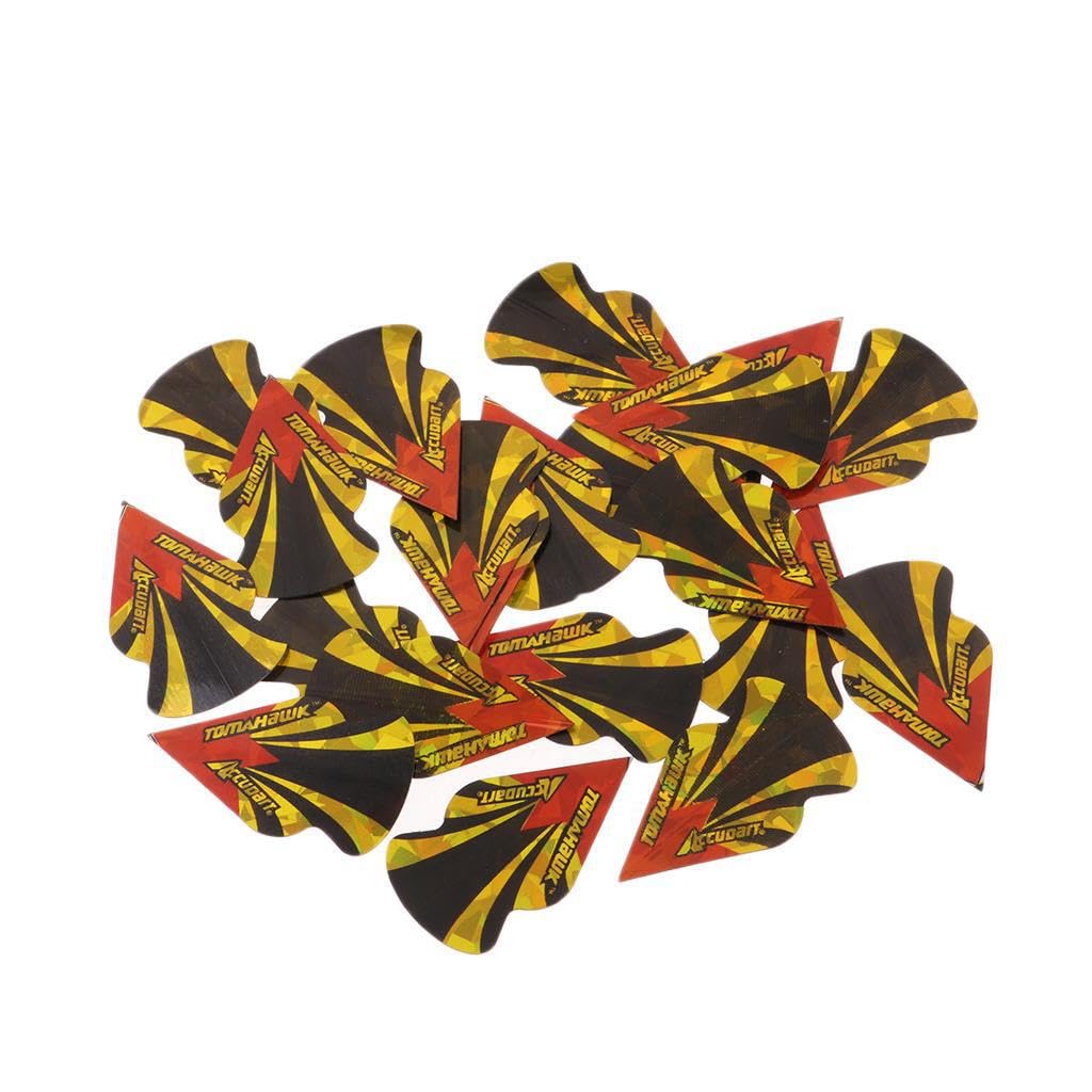 kesurpae Pear Standard Flights Replacement Accessories Set Better Stability Various Patterns Soft Tip Darts Increased Rigidity Darts Equipment Pear Standard Flights Replacement, Type J
