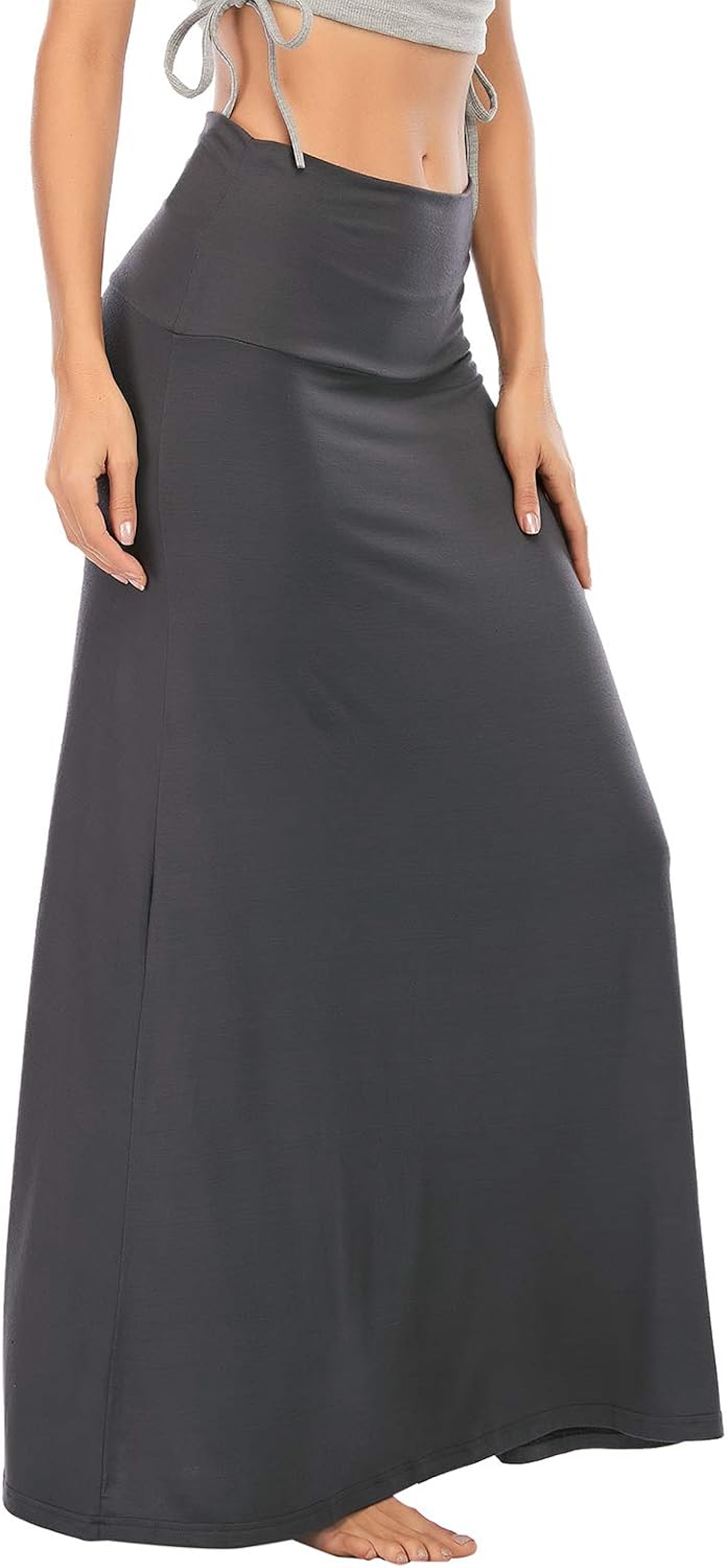 Womens Maxi Skirts, Long Skirt for Women High Waist Maxi Dresses, Spring Outfit 2026 - Image 3