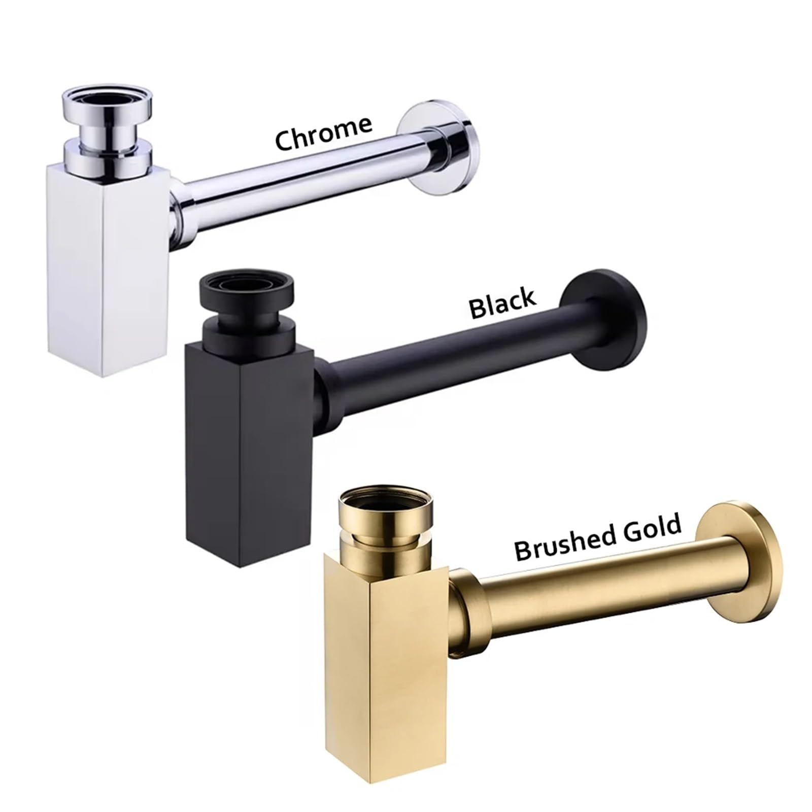 Kit de sifón for lavabo baño, for, filtro emergente moderno latón Para Lavabo De Baño y Lavabo(Gold)
