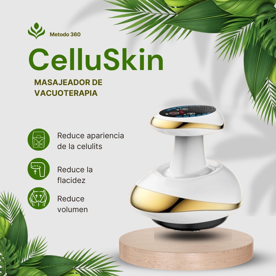Masajeador Anticelulitico Reductor Potente, Reafrimante Corporal Flacidez, Para Celulitis Severa, Vacumterapia