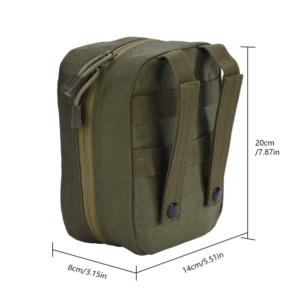 Yosoo Health Gear First Aid Bag, 1000D Empty Travel Bag, Taktische Molle, Medical First Aid Kit Utility Pouch für Critical Wounds, Gun Shots, Blow Out, Severe Bleeding Control (Grün)