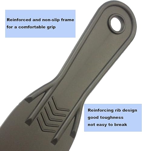 Miniatura 2 de Paquete de 6 cuchillos de masilla, herramienta de raspador de pintura de plástico flexible para espackling, cuchillo de masilla de plástico, juego