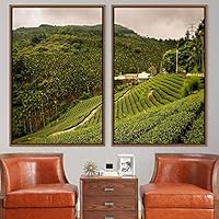 2 Piece Framed Canvas Wall Art Greenlands Canvas Prints Home Artwork Decoration for Living Room,Bedroom - 16
