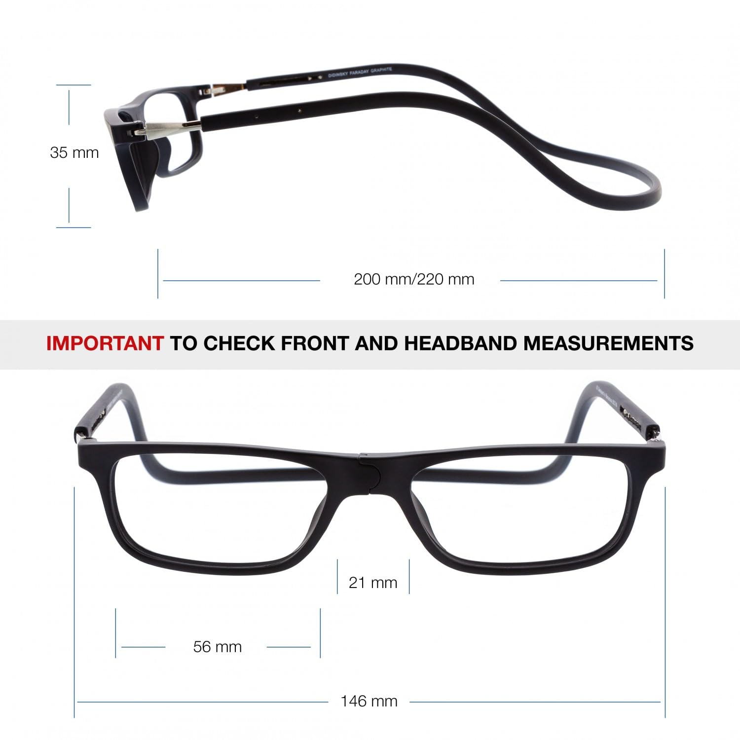 DIDINSKY Gafas de Lectura Magnéticas con Cierre Patente EUIPO Rígidas Ajustables para Presbicia Vista Cansada Unisex Redondas y Cuadradas Colores Variados +1.0 a +3.0 Calidad Óptica Profesional
