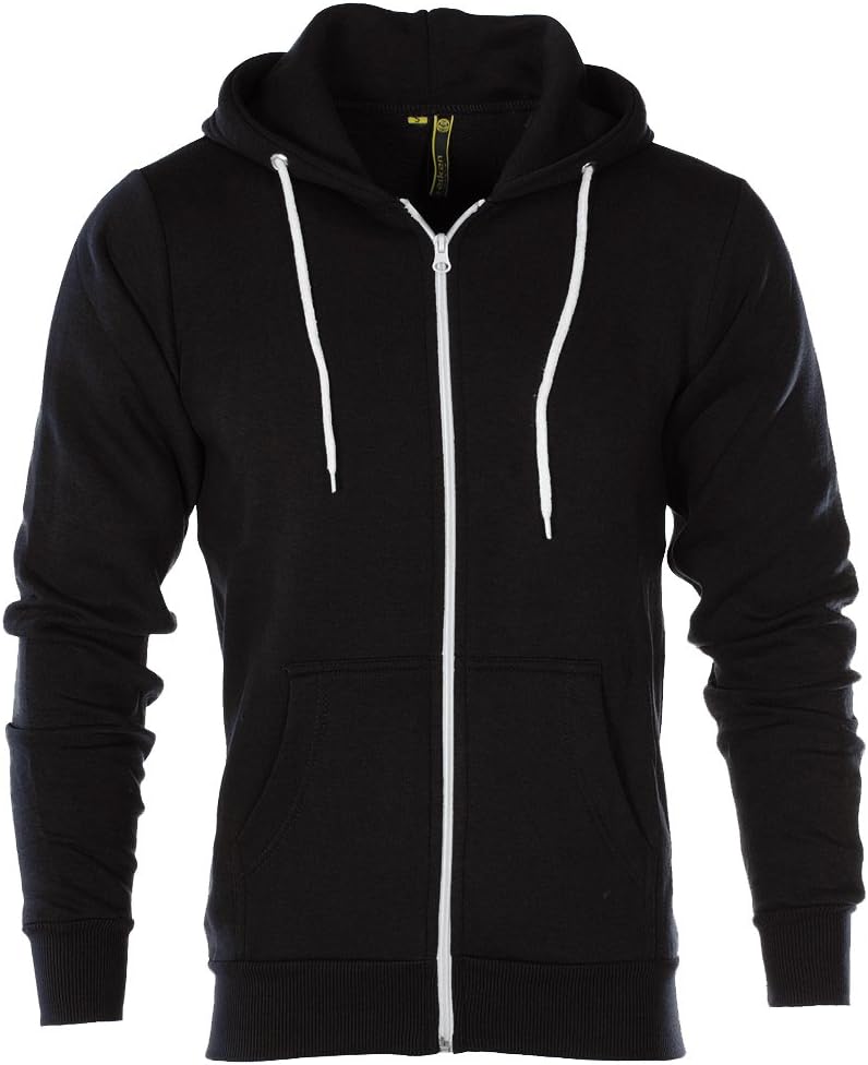 Apparel Flex Fleece Zip Up Hoody Hoodie Jumper Mens Size