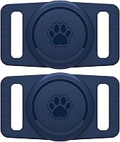 Vista 10 de Soporte para collar de perro para Airtag 2 unidades, soporte impermeable para Apple AirTag, funda de silicona para collares de perro
