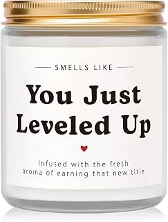 Congratulations Gifts for Women, Promotion Gifts for Women - Vanilla Scented Candles, New Job Gift, Funny Congrats Gift for Coworker, Friend, Teachers