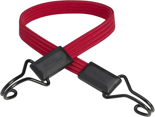 Masterlock Flat Bungee Bike Lock, Red, 60 cm