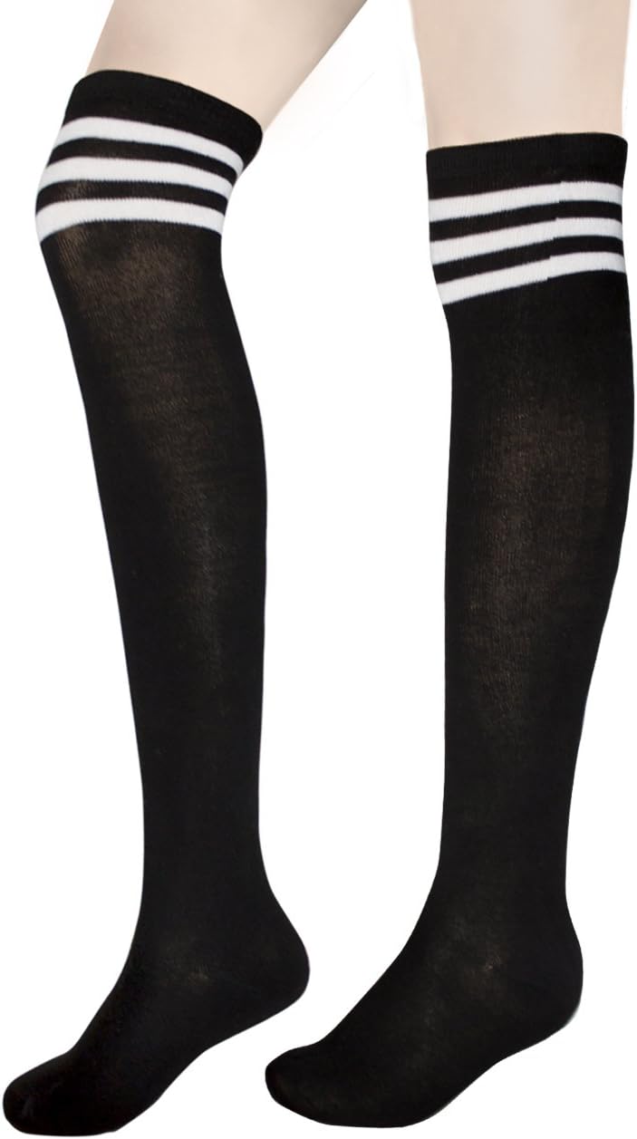 Dahlia Women's Thigh High Sock - Black Bottom