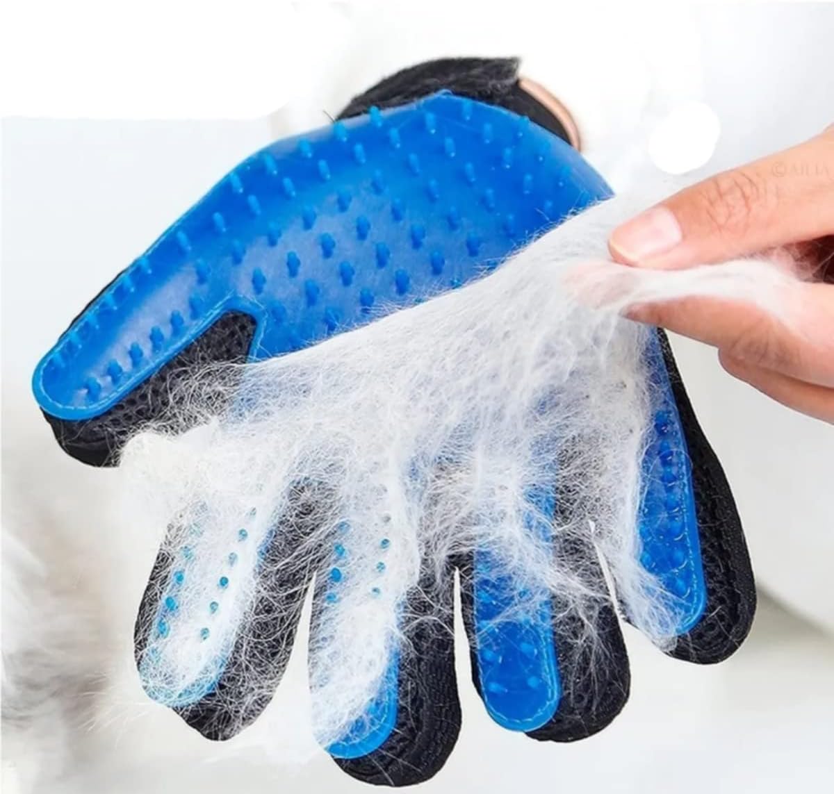 JIANW Luva Pet Escova Tira Remove Pelo Cachorro Gato Nano Magnética