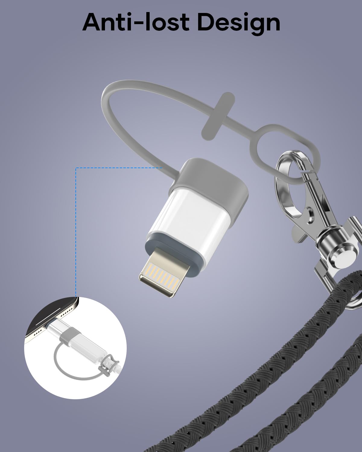 Adattatore USB C a Lightning, 2 Pezzi Adattatore Lightning USB C, Adapter iPhone di Supporta la Ricarica/Sincronizzazione dei Dati per iPhone 14/13/12/11/iPad/Airpods, Non per Cuffie/Audio/OTG