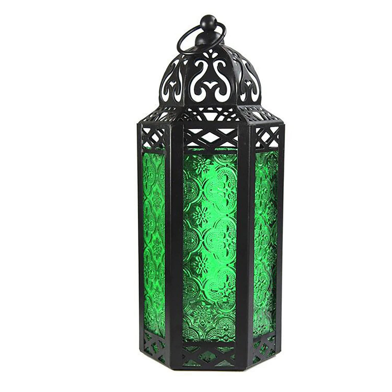 candlestick holders, Moroccan Decorative Candle Lantern Holder, Lanterns,Tea Light,Vintage Style Hanging,Gard(Blue)