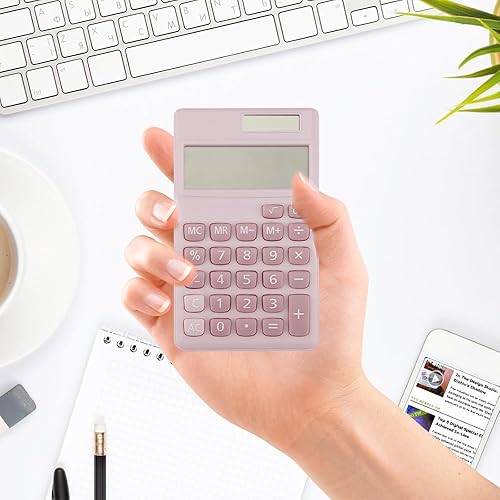 Miniatura 6 de Calculadora rosa,Calculadora pequeña,Mini calculadora,Calculadora linda,Calculadora solar,Calculadora para la escuela,Calculadoras básicas para