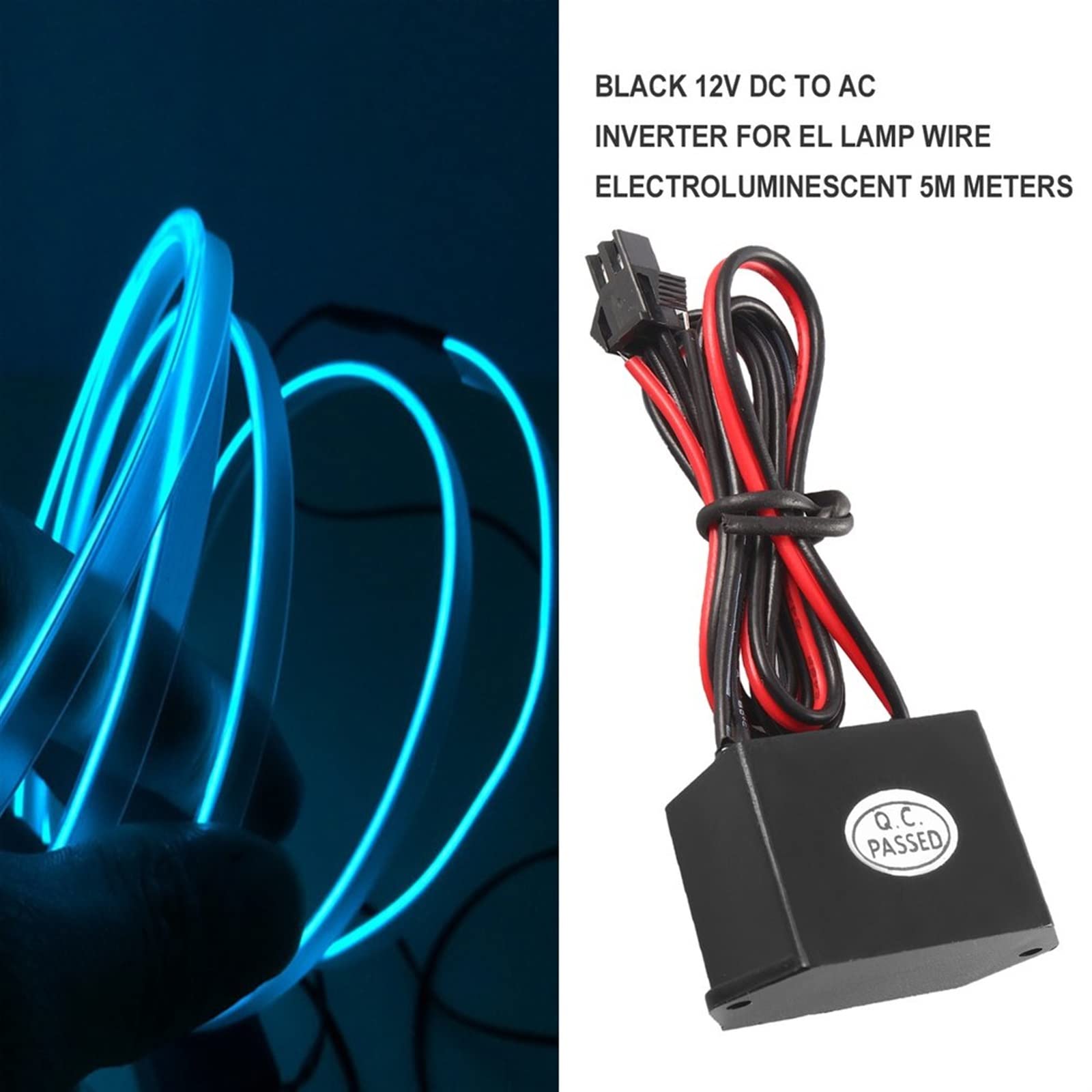 12V EL Wire Driver 12V DC To AC Inverter For EL Wire - Power Supply ...