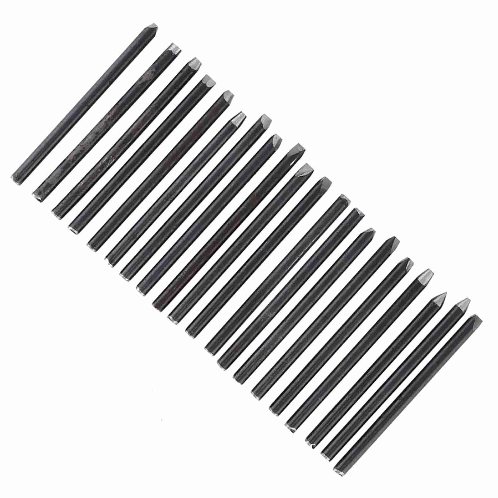 Kit Attrezzi Incisione 20 Pezzi Acciaio Inox Utensili Lavorazione Gioielli | Punte Multidimensione Ergonomiche, Kit Portatile Per Cesellatura Fai Da Te
