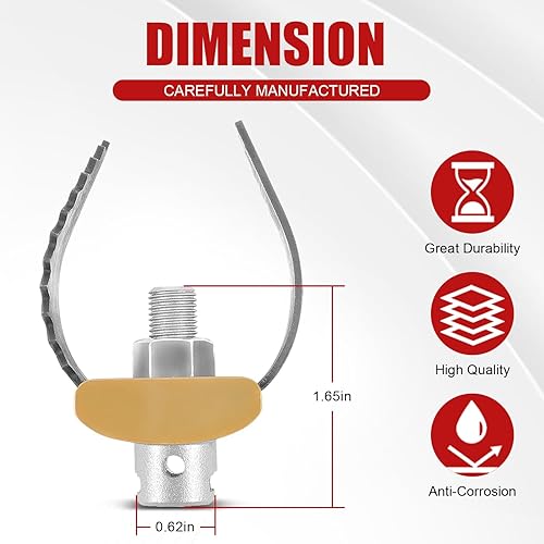 Miniatura 5 de 52812 T-230 - Sinfín de limpieza de drenaje con cortador en C de 2 pulgadas para cables seccionales Ridgid C-4 C-6 C-7 C-8 y C-9, compatible con