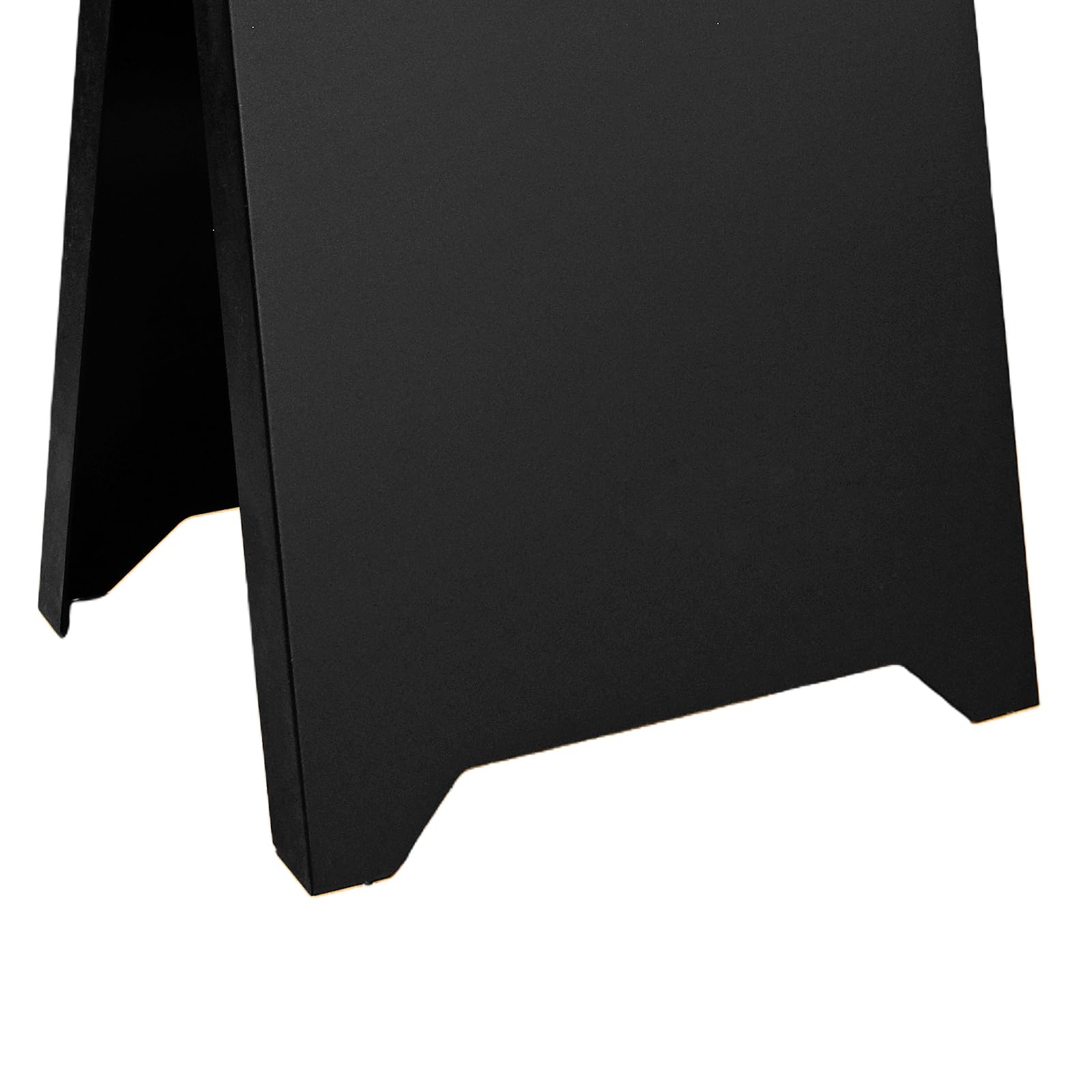 Dwustronny potykacz reklamowy z ABS 118 x 61 cm, wodoodporna tablica do pisania dla lodziarni, kawiarni i restauracji (Czarny, Kremowe rożki lodowe)