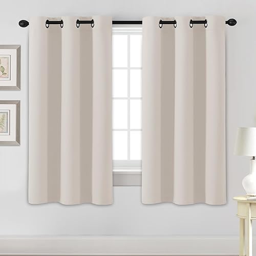 Miniatura 164 de H.Versailtex - Cortinas opacas con aislamiento térmico para oscurecer la habitación, cortinas extralargas, paneles con ojales