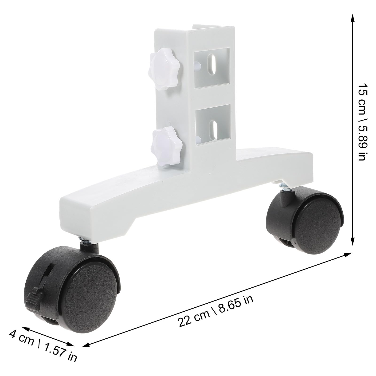 KOMBIUDA 2pcs Pieds pour Radiateurs Infrarouges en Nylon et Fer, Support Stable Barre de Renforcement, Facile à Déplacer pour Chauffage Infrarouge à Domicile