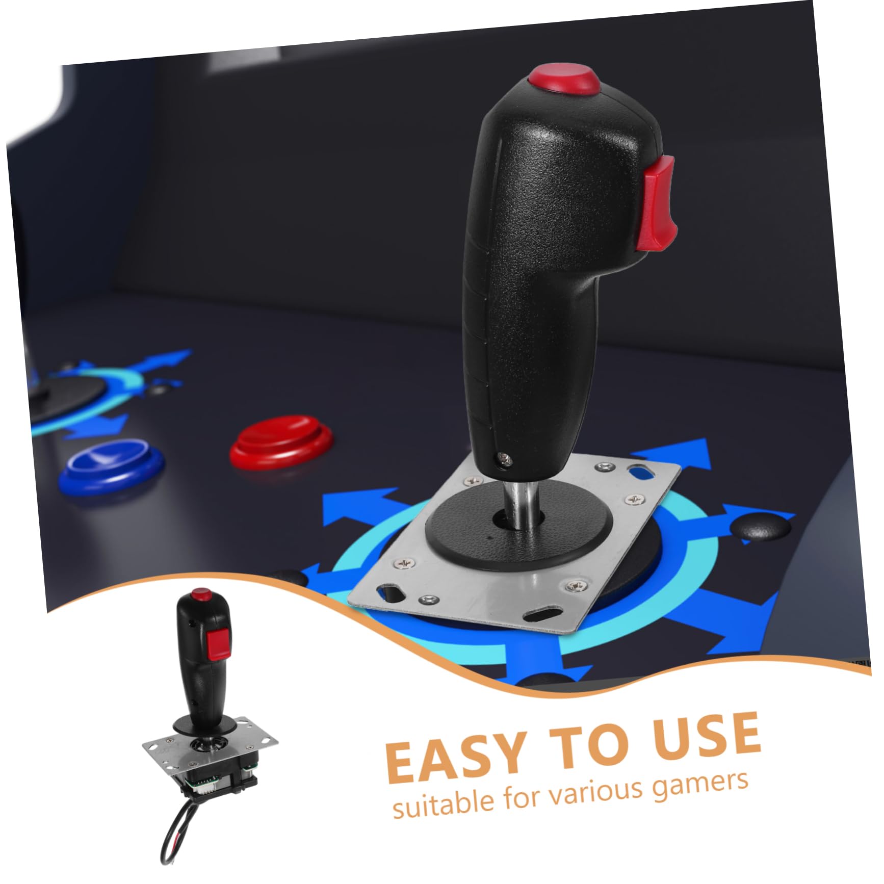 WEKAMOS Joystick de Vuelo para Simulación de Vuelo Control Preciso y Fácil Uso Plástico E Hierro y Gamers