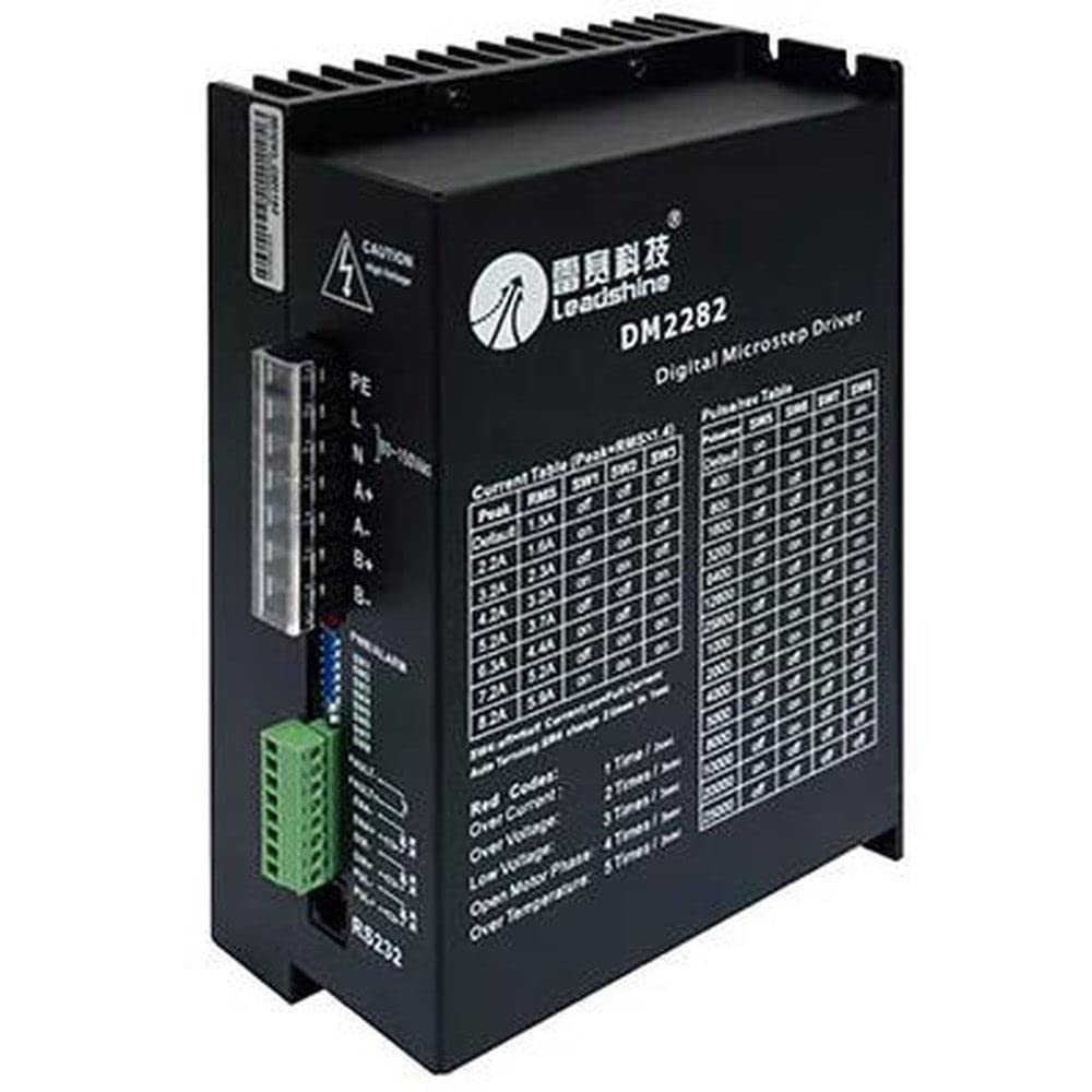 Microstep Leadshine DM2282 Digital Stepper Motor Driver 2-Phase Direct 220/230 VAC Input Max 8.2A RS232 for NEMA 34 42