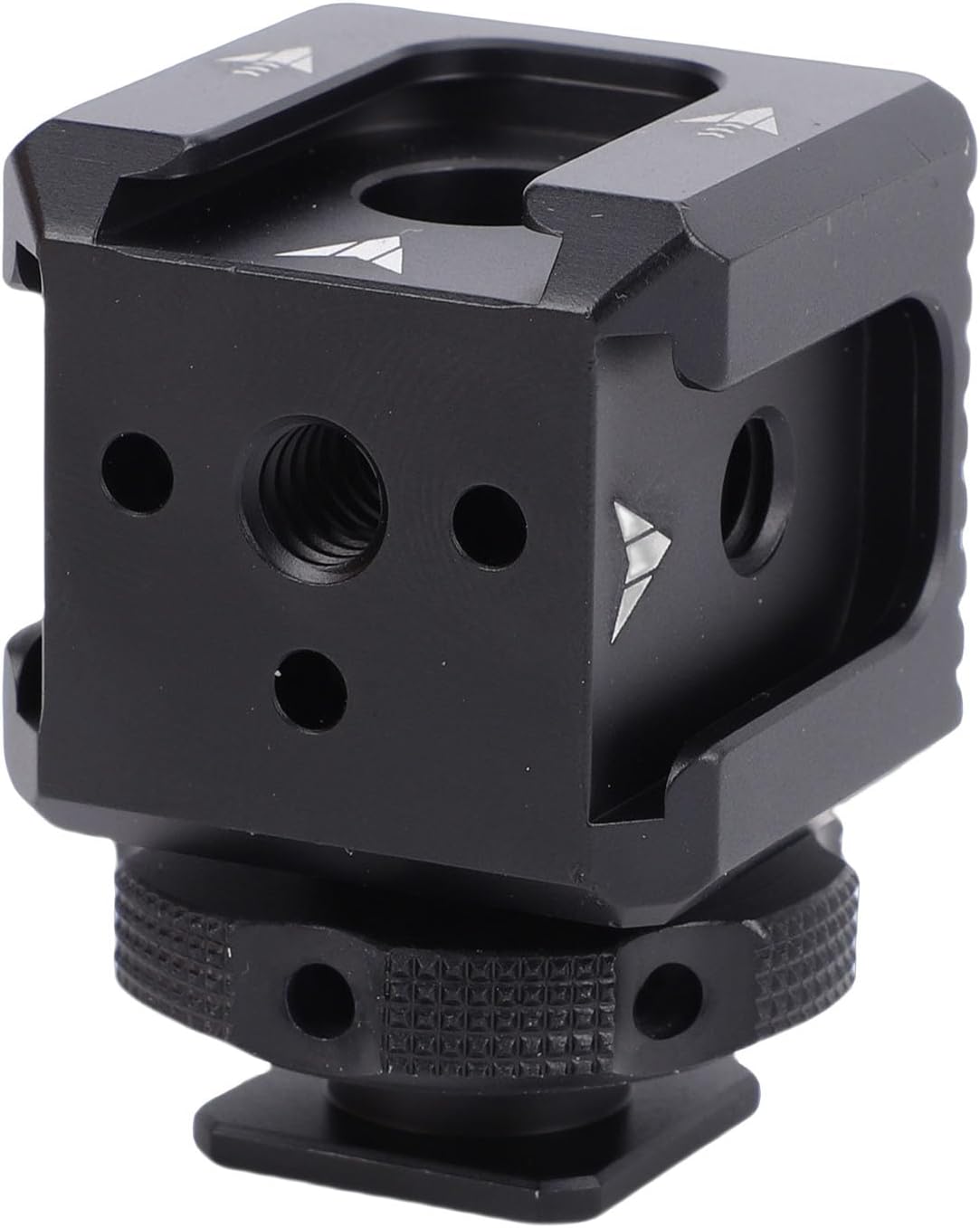 ASHATA Camera Cold Shoe Mount Adapter, 3 Cold Shoe Mounts with 1/4 Inch Screw Hole, Aluminum Alloy Extension Bracket for Microphone Flash Fill Light Display