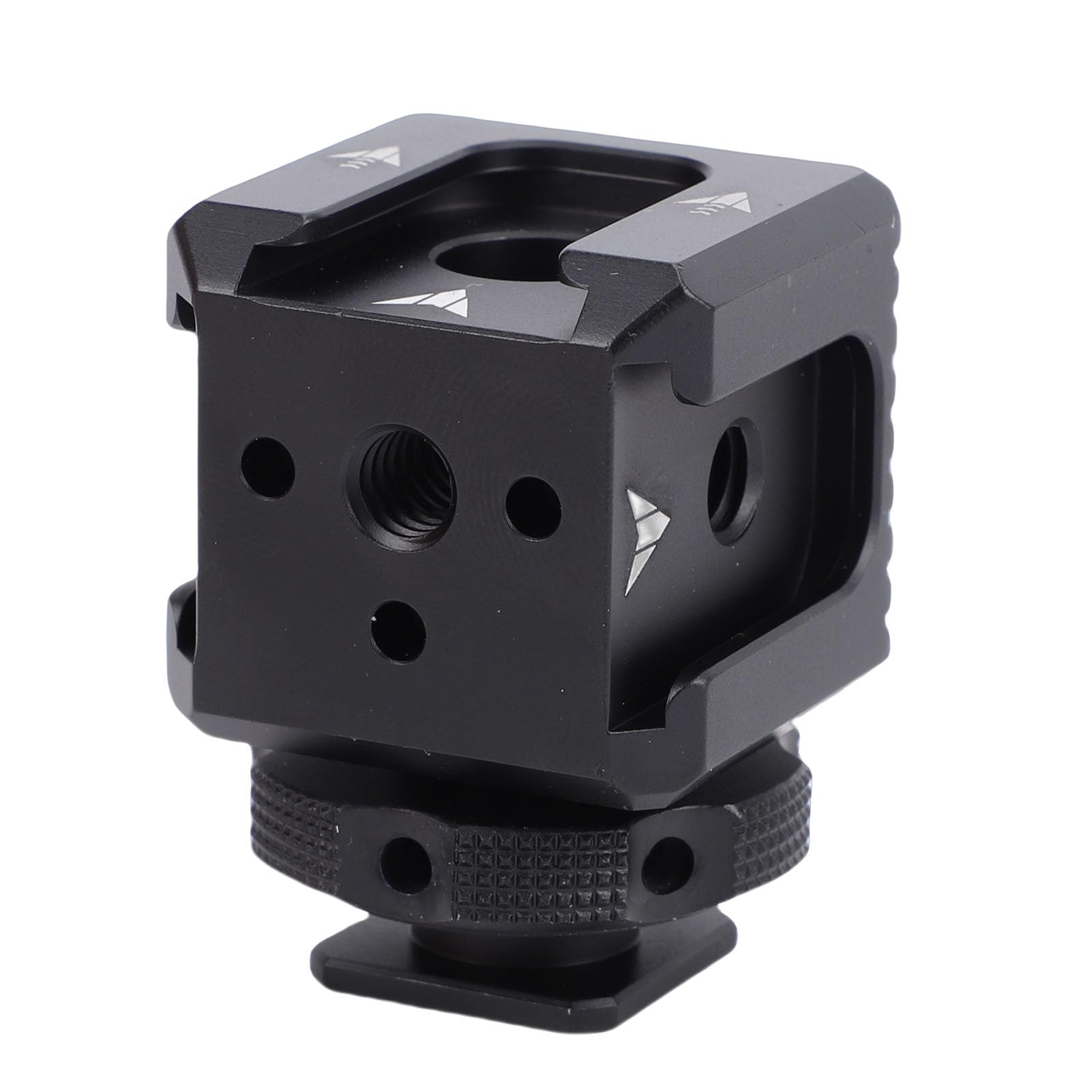 ASHATA Camera Cold Shoe Mount Adapter, 3 Cold Shoe Mounts with 1/4 Inch Screw Hole, Aluminum Alloy Extension Bracket for Microphone Flash Fill Light Display