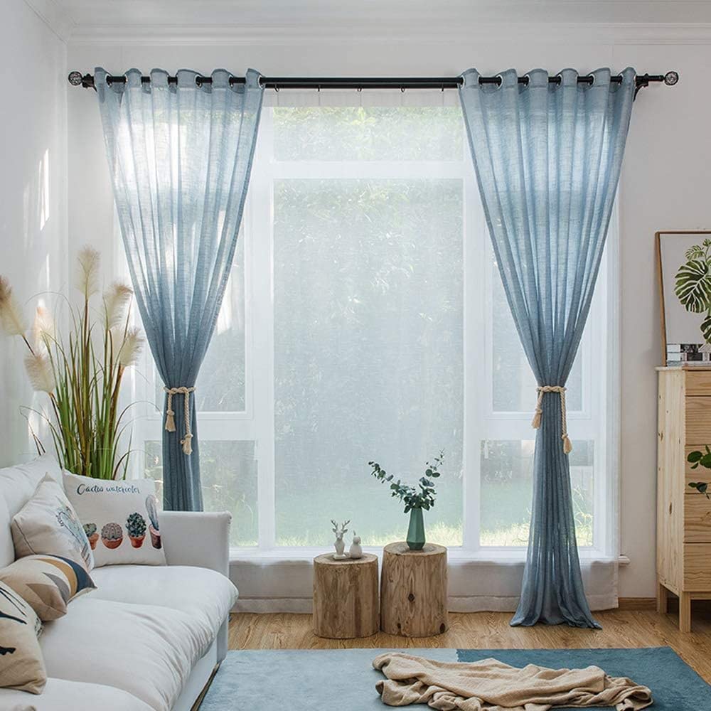 Fermatenda In Cotone Naturale Con Nappe - 2 Pezzi - Cordone Intrecciato A Mano Per Tende, Arredamento Casa In Stile Country E Bohémien, Beige