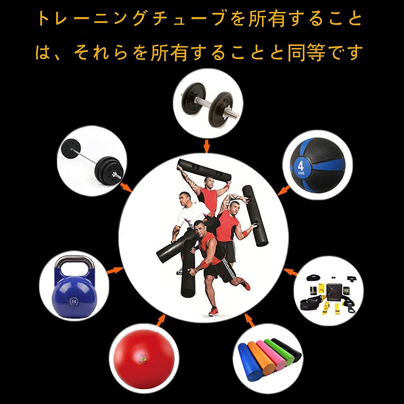 2本セット　ViPRタイプ トレーニングチューブ　4kg + 2kg Amazon.co.jp: Vipr トレーニング チューブ フィットネス