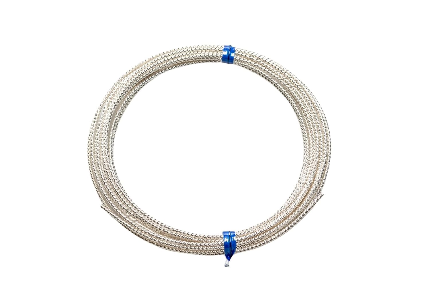 16 Gauge, 925 Sterling Silver Round Twist-Pattern Wire Dead Soft 3 Feet by CRAFT WIRE
